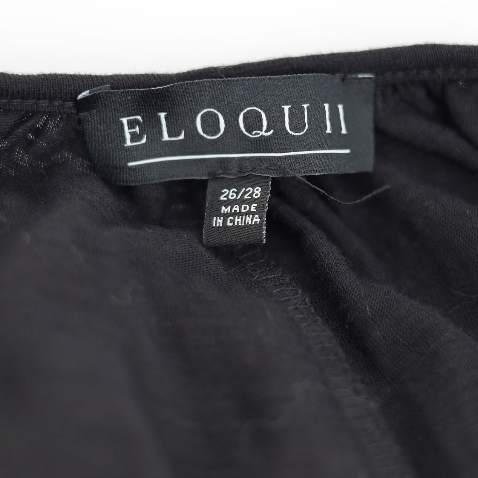 The Unbranded Brand Eloquii Women Black Cotton Knit Tank Jumpsuit Size 26/28 Size 42" / US 20 - 3 Thumbnail