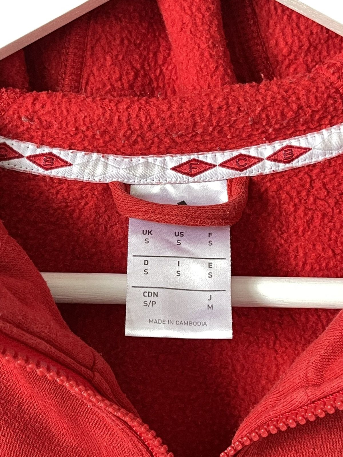 Adidas Adidas Bayern Munchen Red Zip Hoodie Track Jacket Size US S / EU 44-46 / 1 - 6 Thumbnail