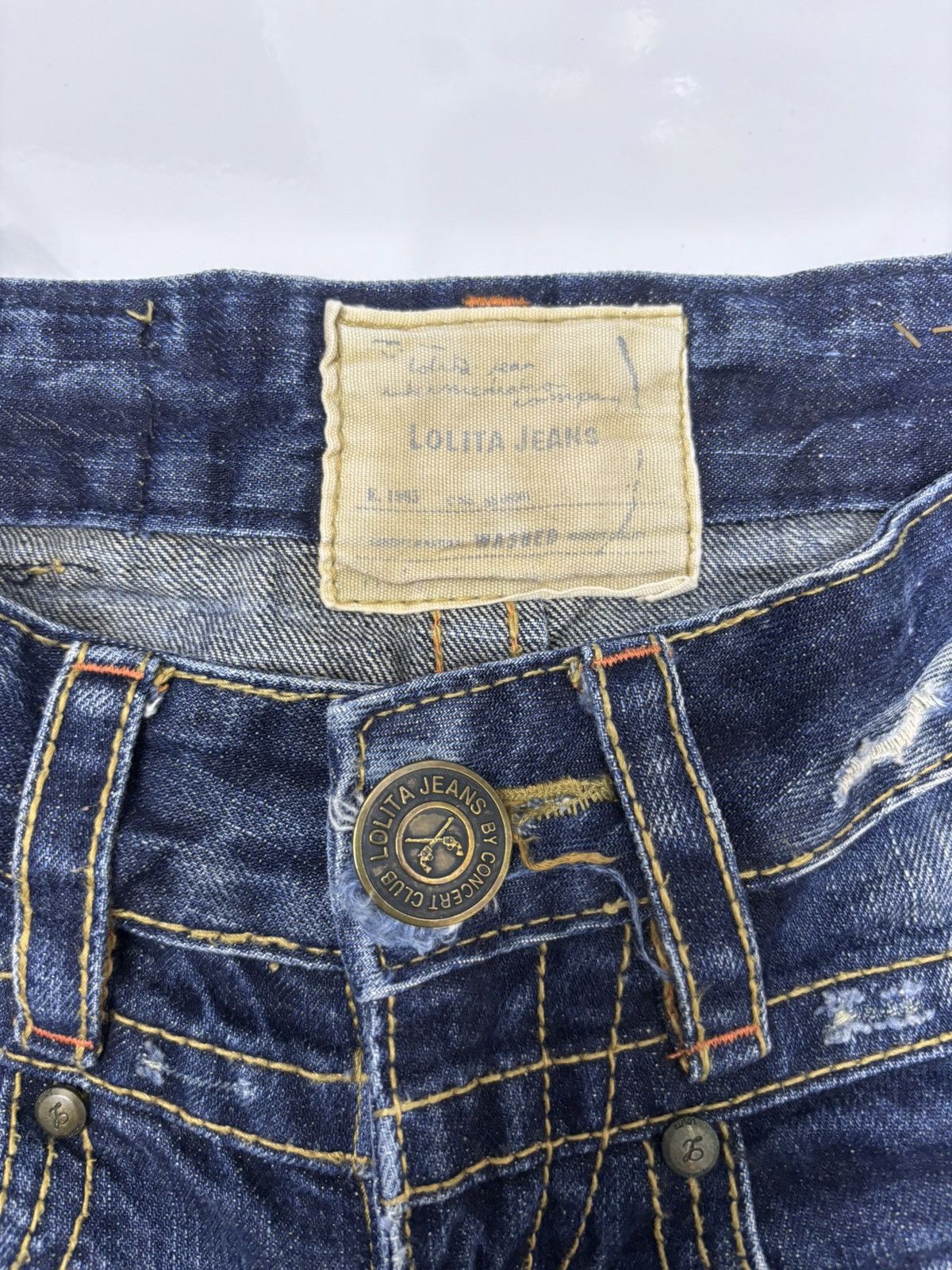 Japanese Brand Vintage Lolita Flared Bootcut Distressed Denim Jeans Size 25" / US 0 / IT 36 - 9 Thumbnail