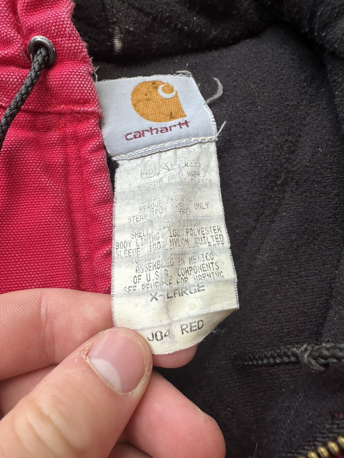 Carhartt Vintage Red Carhartt J04 Activewear Jacket Size US XL / EU 56 / 4 - 5 Thumbnail