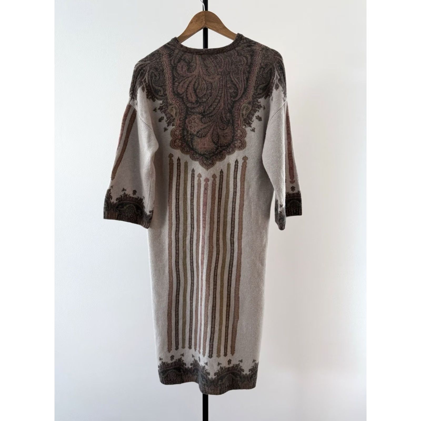 Etro LUXURY ETRO ABITO WOOL CASHMERE FANTASIA DRESS WOMEN SIZE 40 Made In Italy Size L / US 10 / IT 46 - 5 Thumbnail