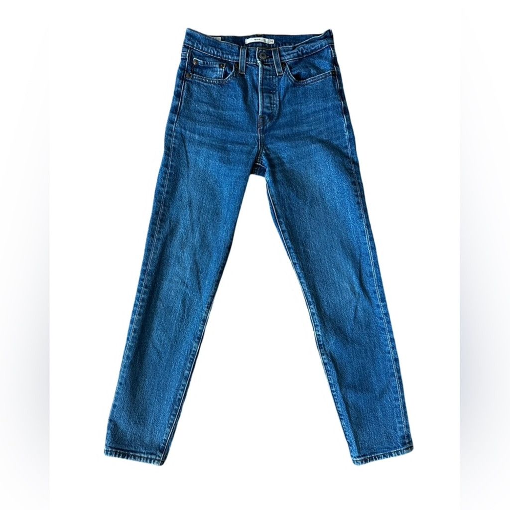 Levi's Levi’s Premium Denim WEDGIE Jean Blue Medium Wash Women 24. Size 42" / US 20 - 5 Thumbnail