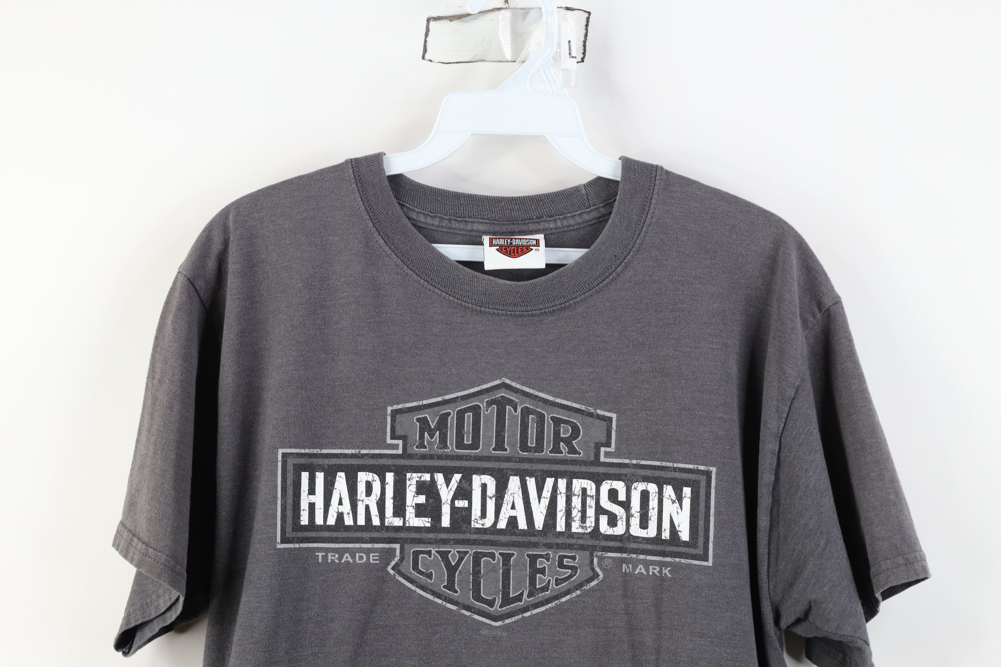 Harley Davidson Vintage Y2K Harley Davidson Spell Out Big Logo T-Shirt Gray Size US M / EU 48-50 / 2 - 2 Thumbnail