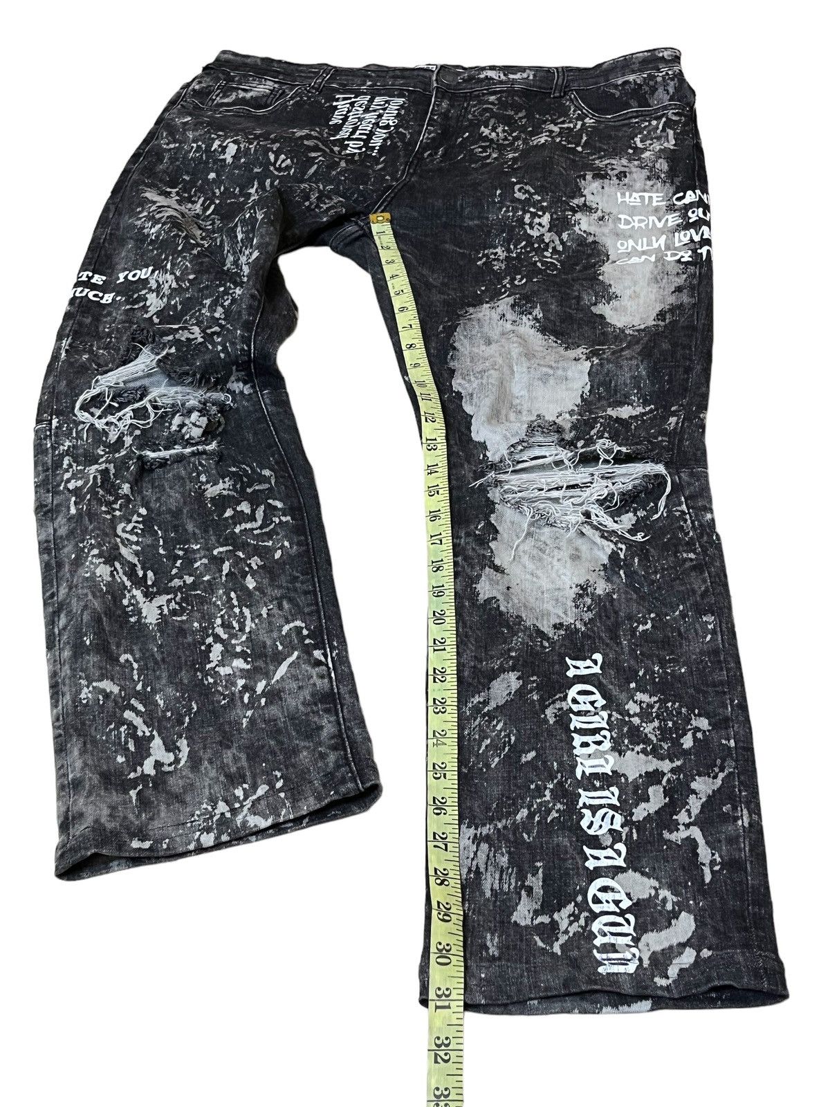 Embellish SICK🔥JAPANESE EMBELLISH STRETCH COTTON DISTRESS STYLE JEANS Size US 40 / EU 56 - 20 Thumbnail