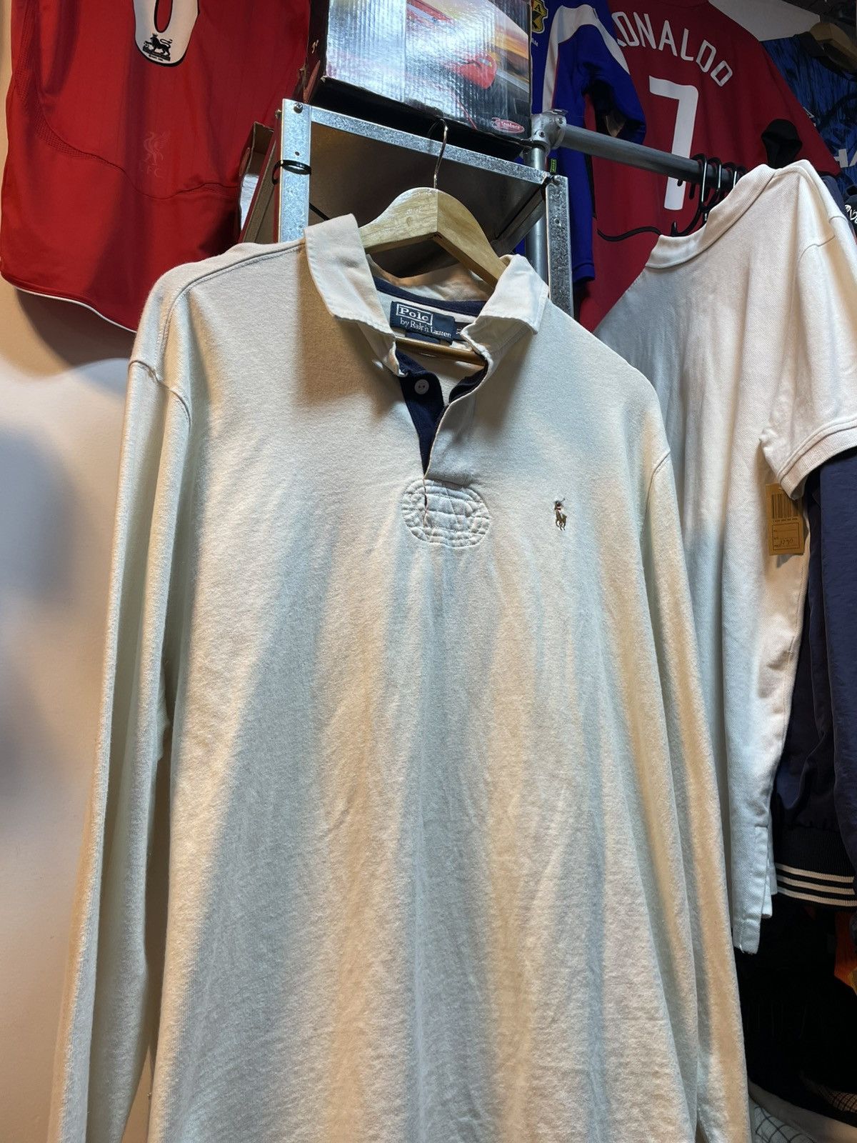 Polo Ralph Lauren Vintage Polo Ralph Lauren Long Sleeves Polo Shirt Size US XL / EU 56 / 4 - 2 Thumbnail