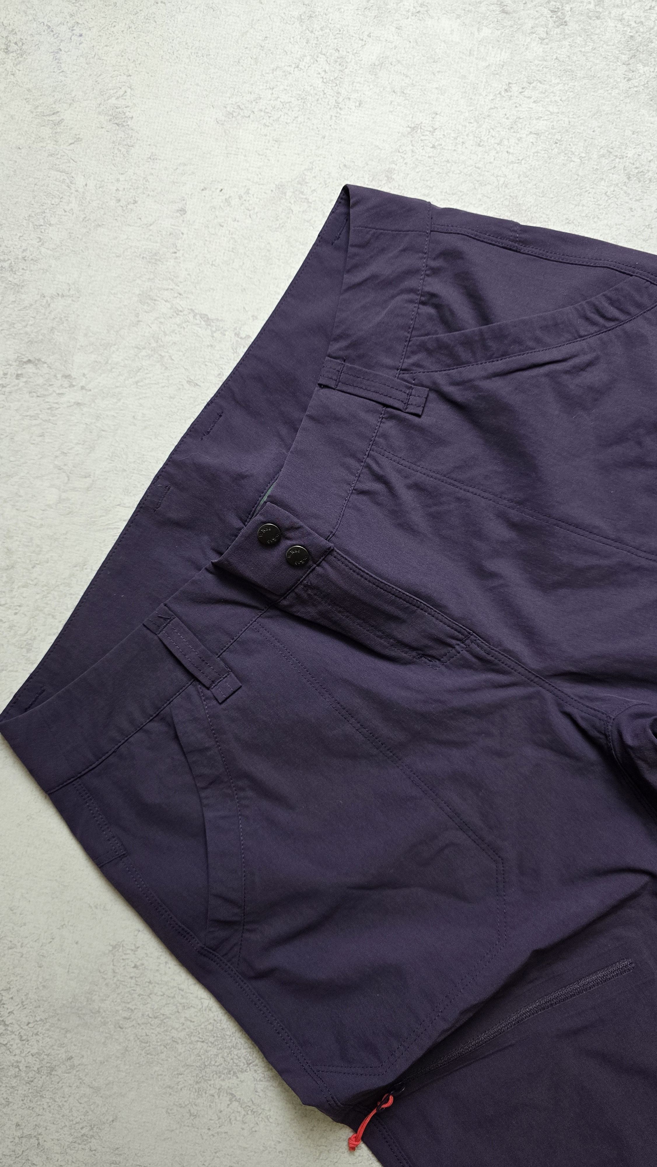 Rab Rab Women's Purple Helix Trousers Active Hiking Walk Pants Size 32" / US 10 / IT 46 - 9 Thumbnail