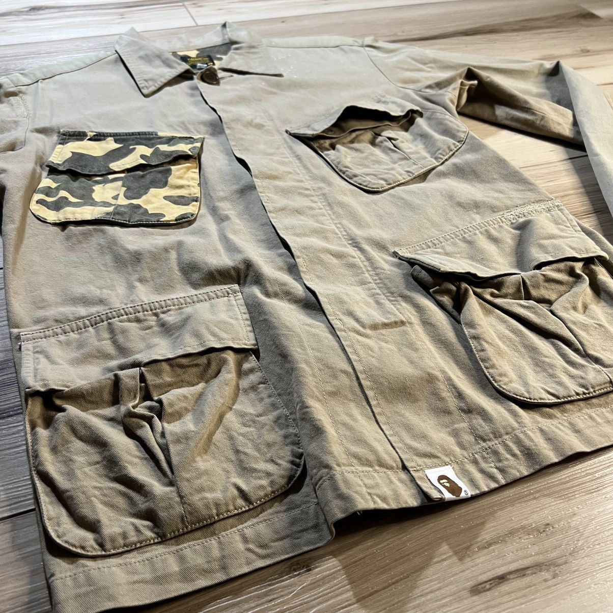 Bape Bape Vintage Chore Jacket Camo Pocket Size US M / EU 48-50 / 2 - 13 Thumbnail