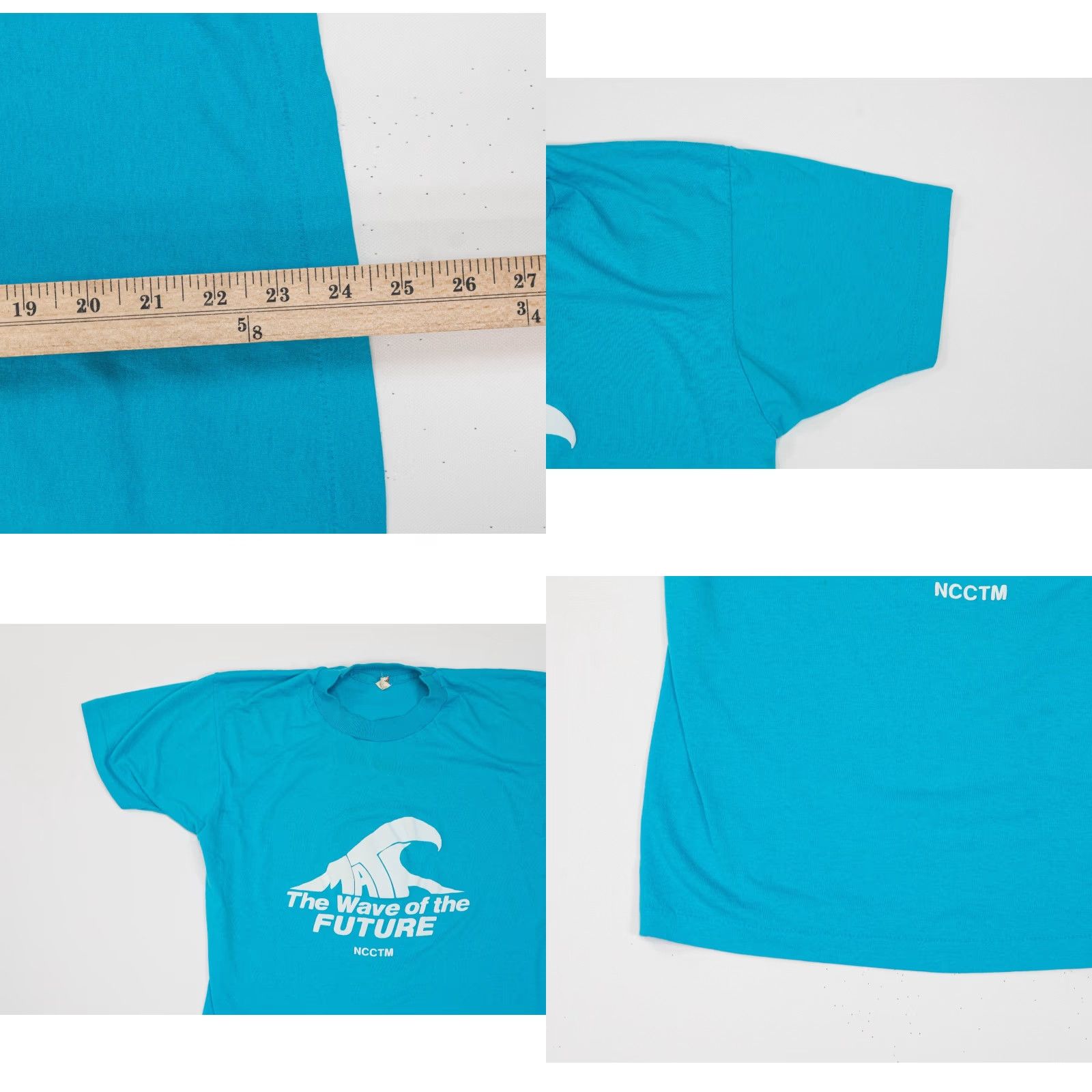 Vintage VINTAGE Screen Stars T-Shirt Men L Blue 80s Math T-Shirt Mathlete Mathematics Brian 80s Confusion Size US L / EU 52-54 / 3 - 8 Thumbnail