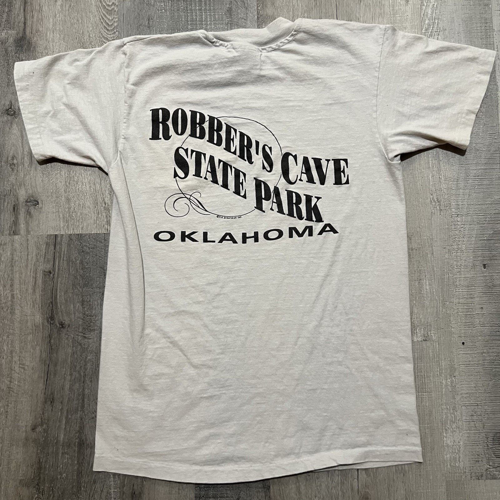Hanes VTG Robbers Cave Oklahoma Harley Owners Group 2nd Rally Tee Size US M / EU 48-50 / 2 - 2 Thumbnail