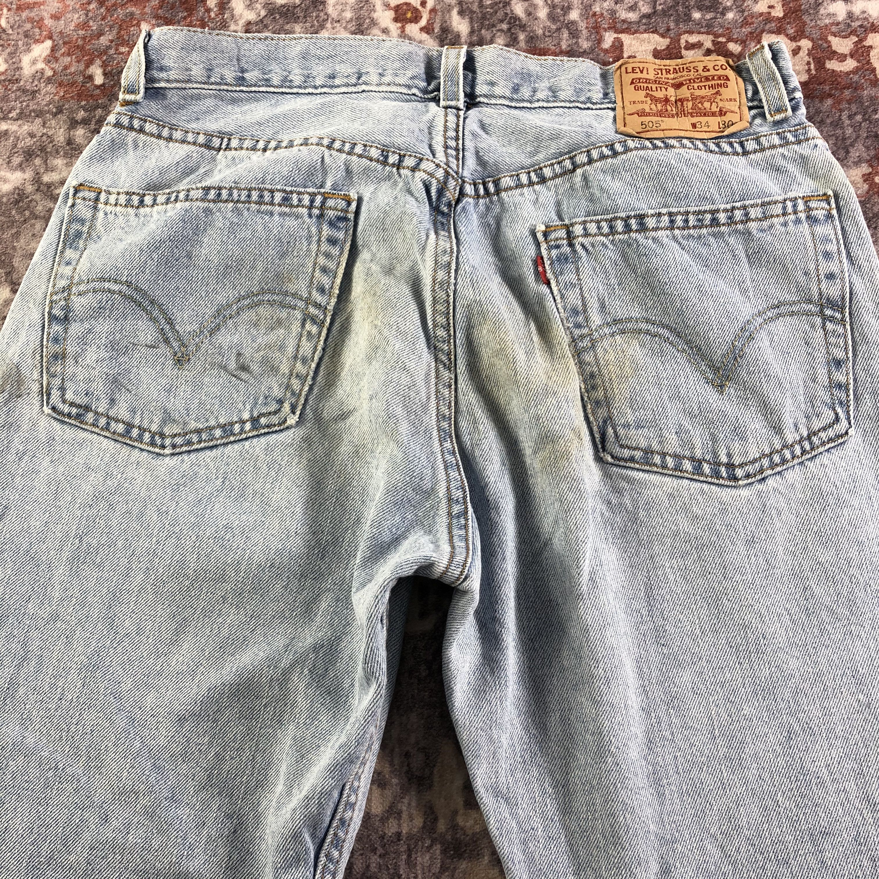 Levi's × Vintage Vintage Light Wash Levis 505 Jeans-JM3394 Size US 33 - 4 Thumbnail