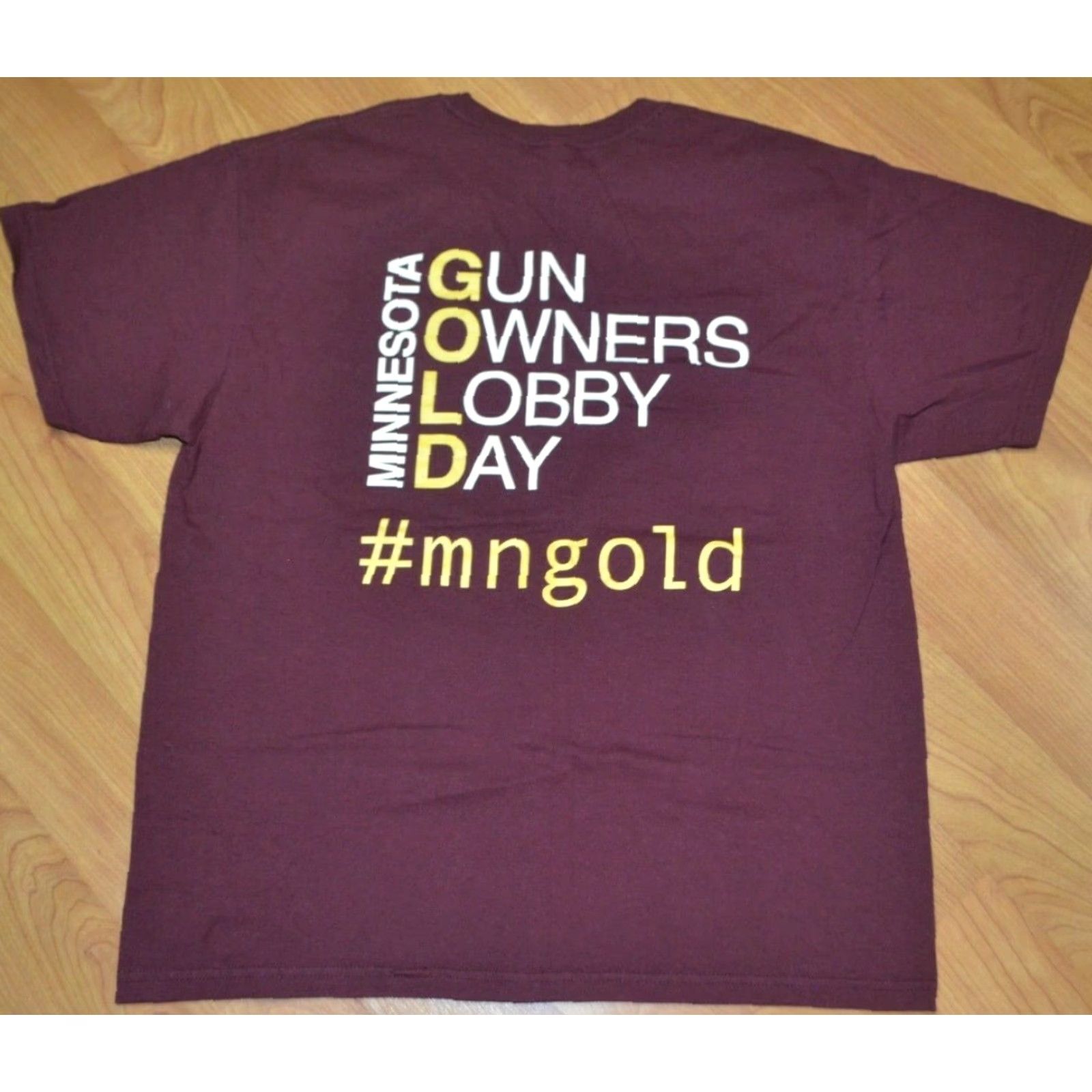 Vintage VINTAGE Minnesota Gun Owners Civil Rights Alliance T Shirt XL MN Gold Lobby Day 2nd Amd Size US XL / EU 56 / 4 - 4 Thumbnail