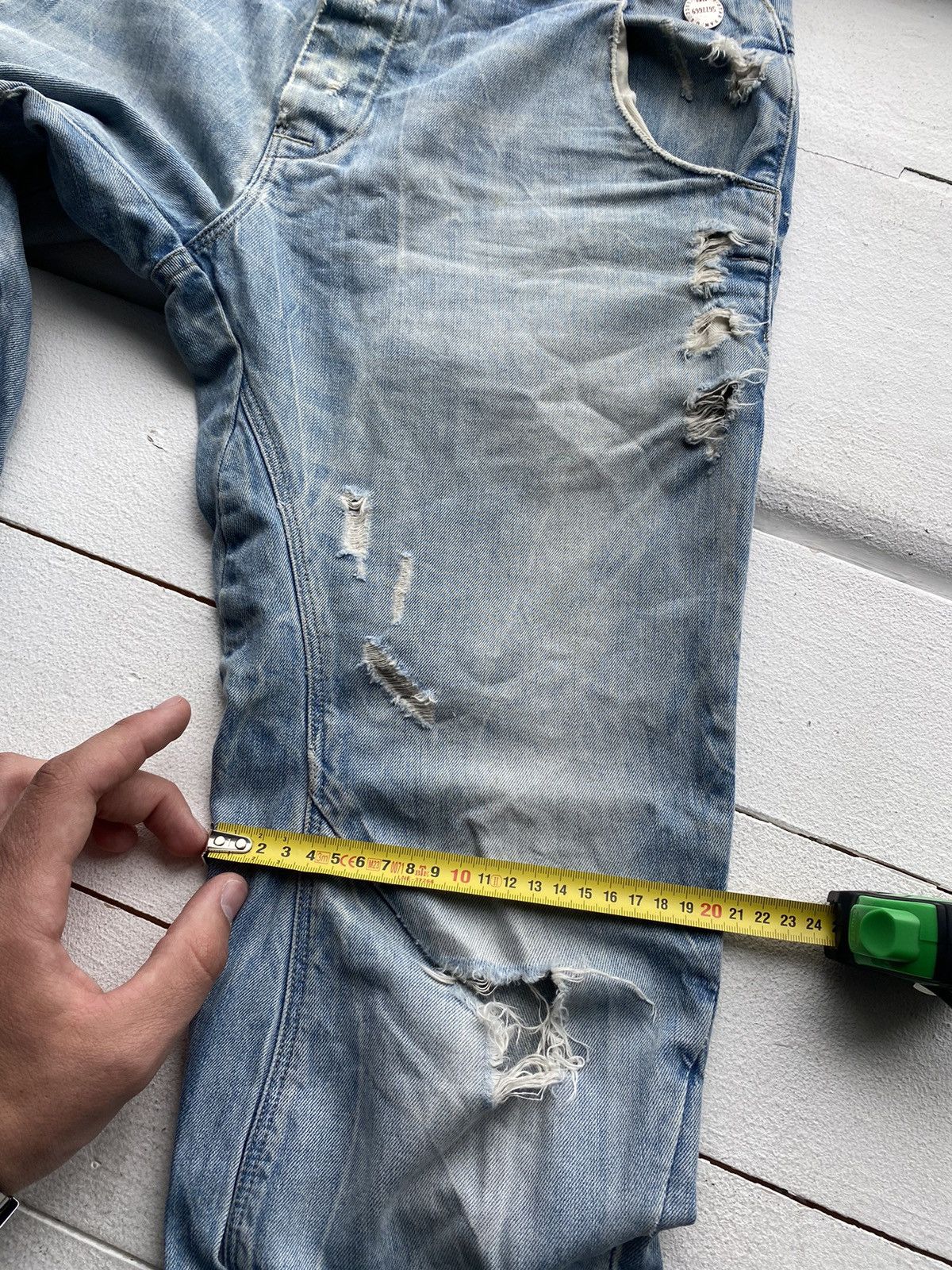 G-Star × Vintage 🔥G STAR OPIUM DISTRESSED TAPERED LOOSE JEANS 28 Size 28" / US 6 / IT 42 - 21 Thumbnail