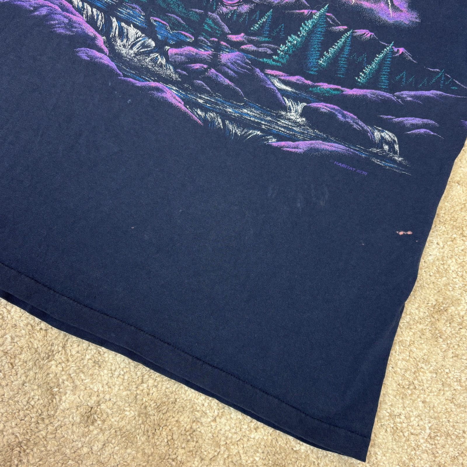 Vintage Vintage 90s Shoshone Falls Idaho Wolf Lighting AOP Shirt XL Size US XL / EU 56 / 4 - 9 Thumbnail