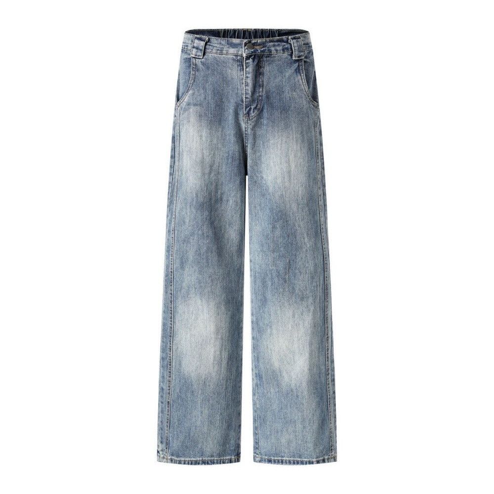 Vintage Men's Loose-Fit Straight Punk Distressed Wide-Leg Jeans Size US 32 / EU 48 - 1 Thumbnail