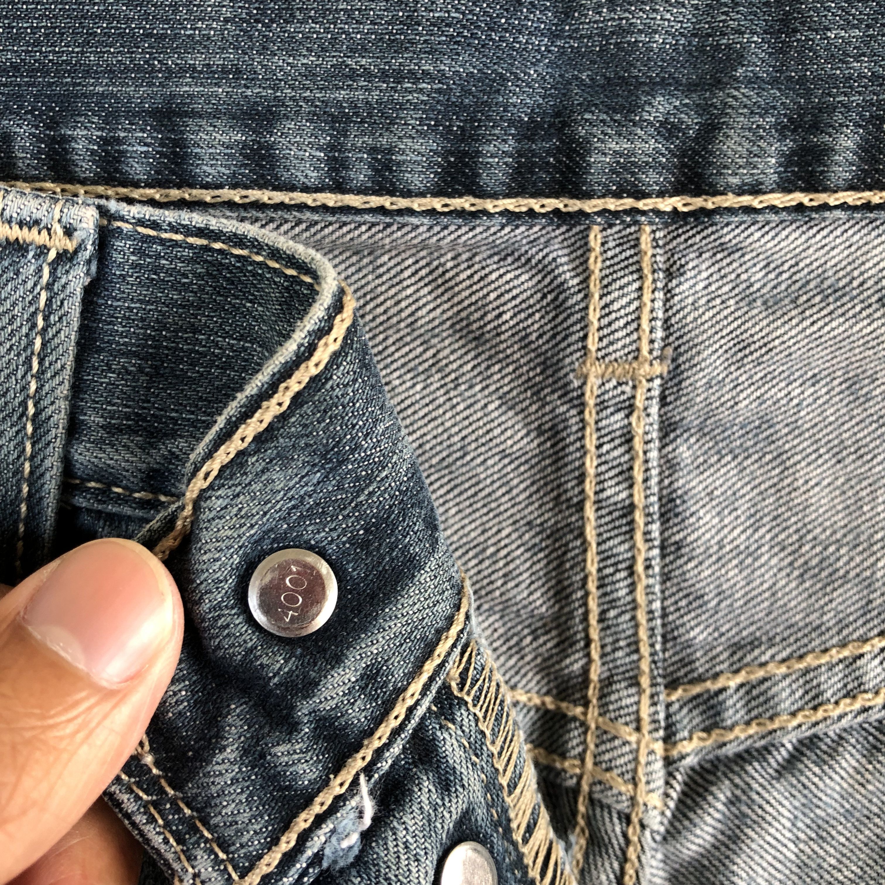 Levi's Vintage Y2K Levis 501 Dirty Mud Jeans Levi's Faded Denim Size US 32 / EU 48 - 7 Thumbnail