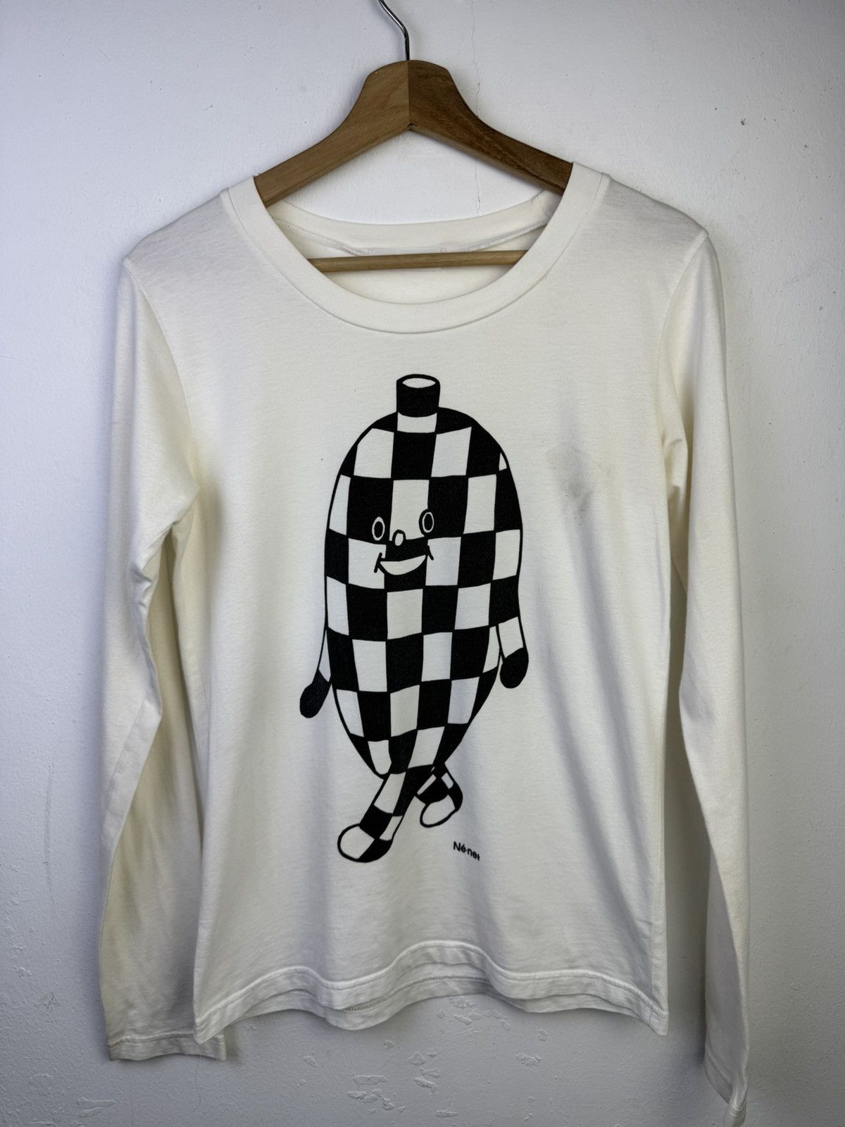 Ne-Net Ne-net long-sleeve t-shirt with checkered character graphic Size S / US 4 / IT 40 - 1 Thumbnail