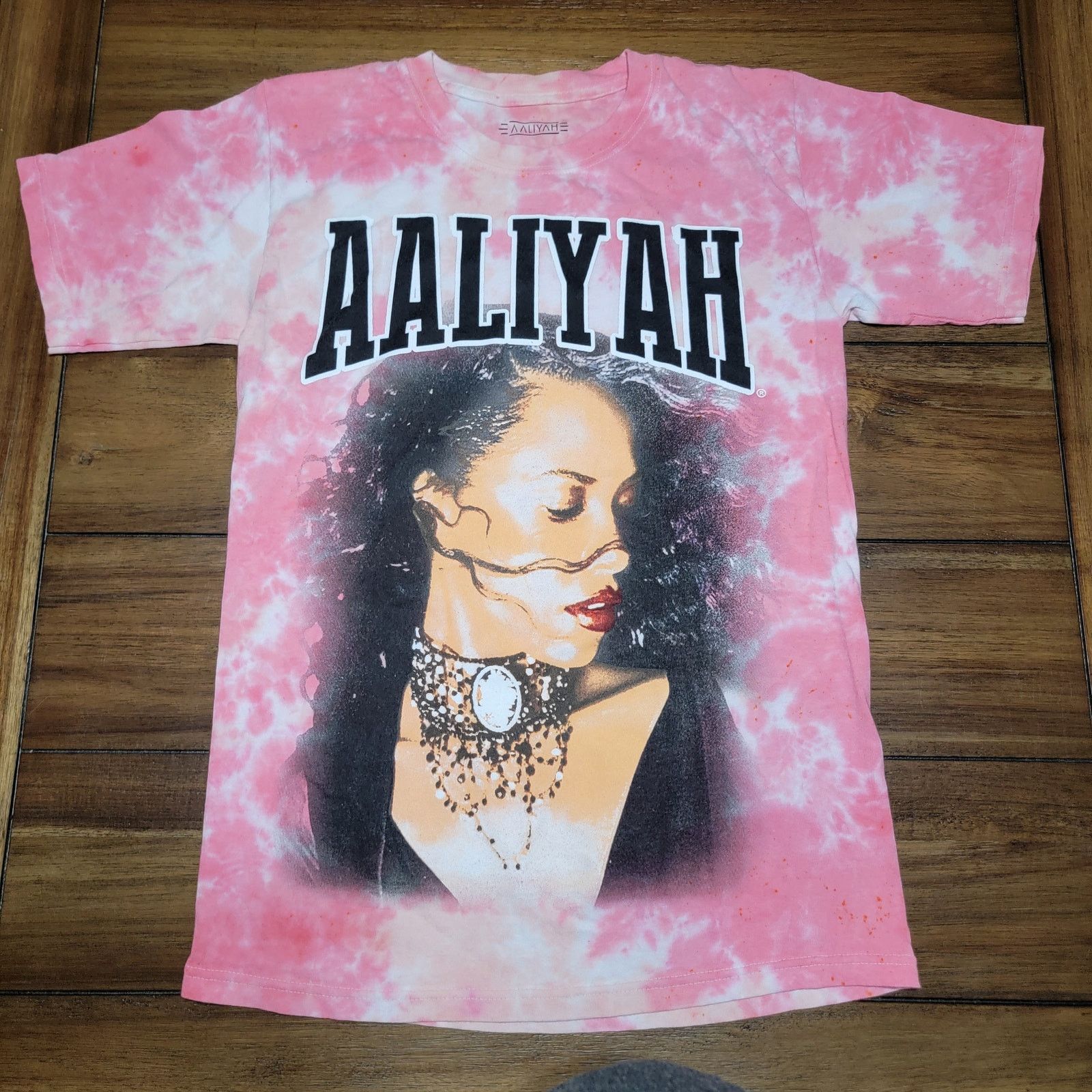Other Aaliyah SS Pink Tie-Dye Unisex Tee - Size Small Size S / US 4 / IT 40 - 1 Thumbnail