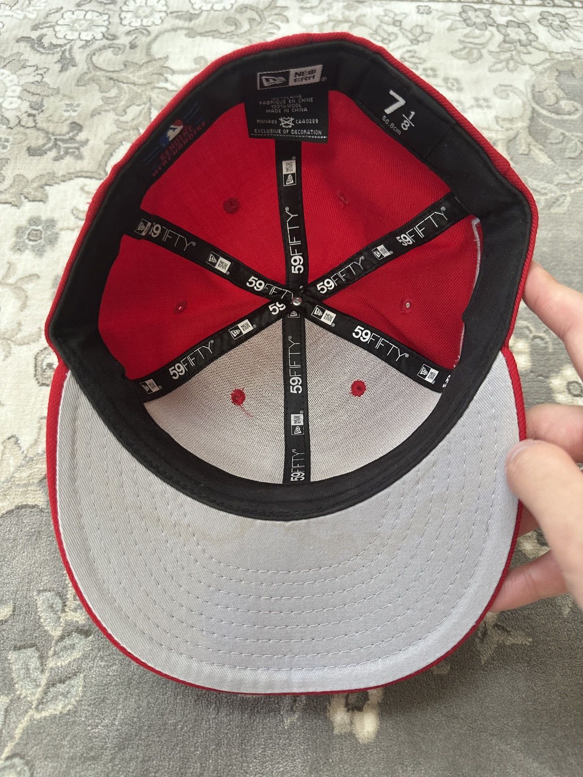 New Era Phillies Hat Size 7 1/8 Size ONE SIZE - 5 Thumbnail