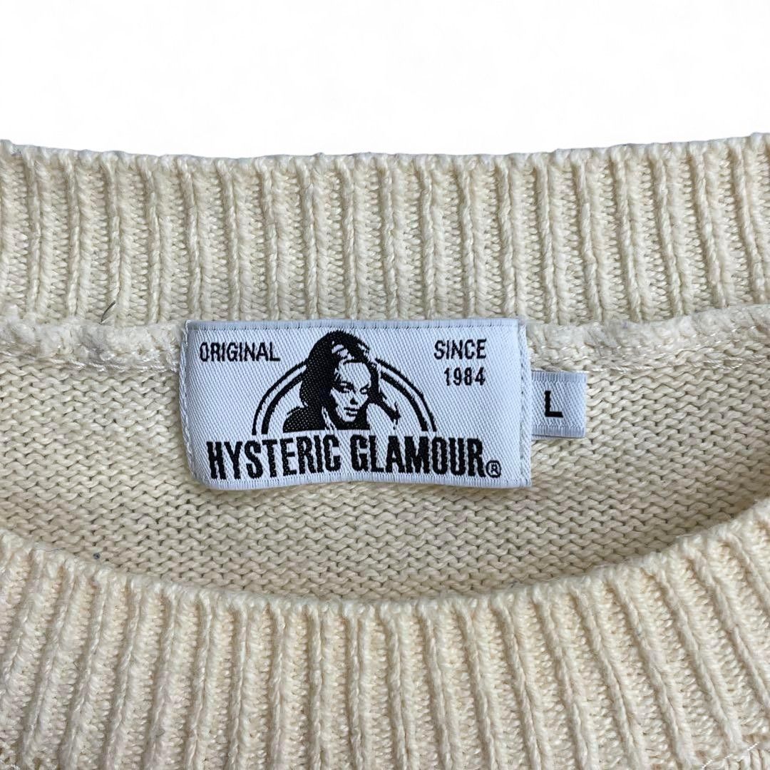 Hysteric Glamour Hysteric Glamour - L Beige Knit Sweater Ultra Rare Y2K 00s Size US L / EU 52-54 / 3 - 5 Thumbnail