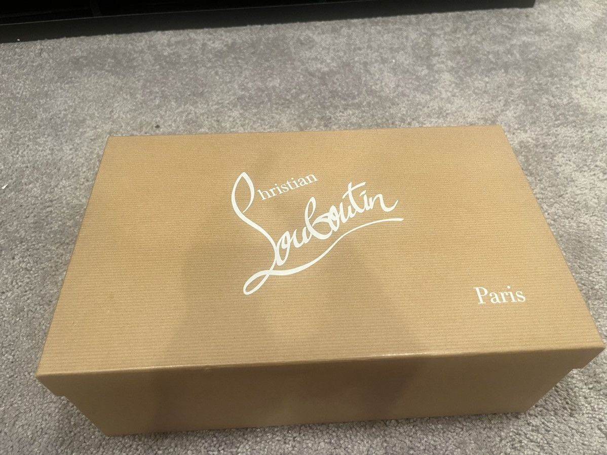 Christian Louboutin spooky navy flats