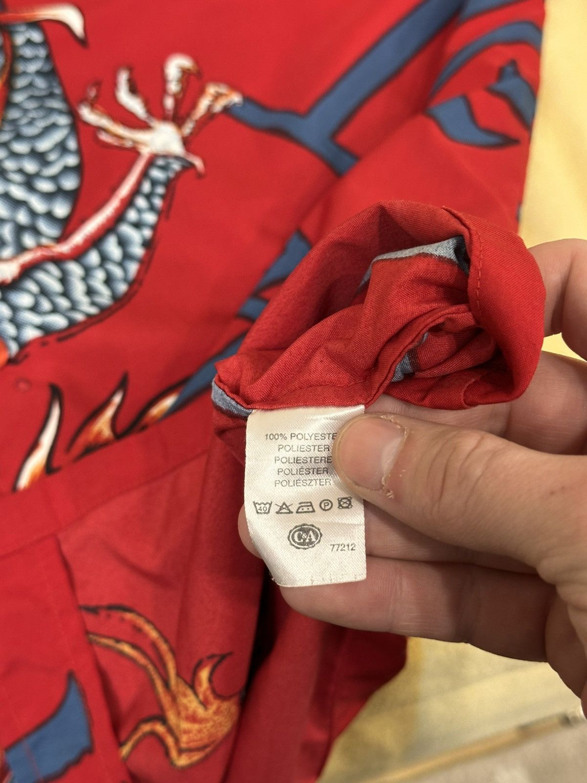 Affliction 🔥 Vintage 2000s Affliction Dragon Hawaiian Button Up Shirt Size US L / EU 52-54 / 3 - 9 Thumbnail