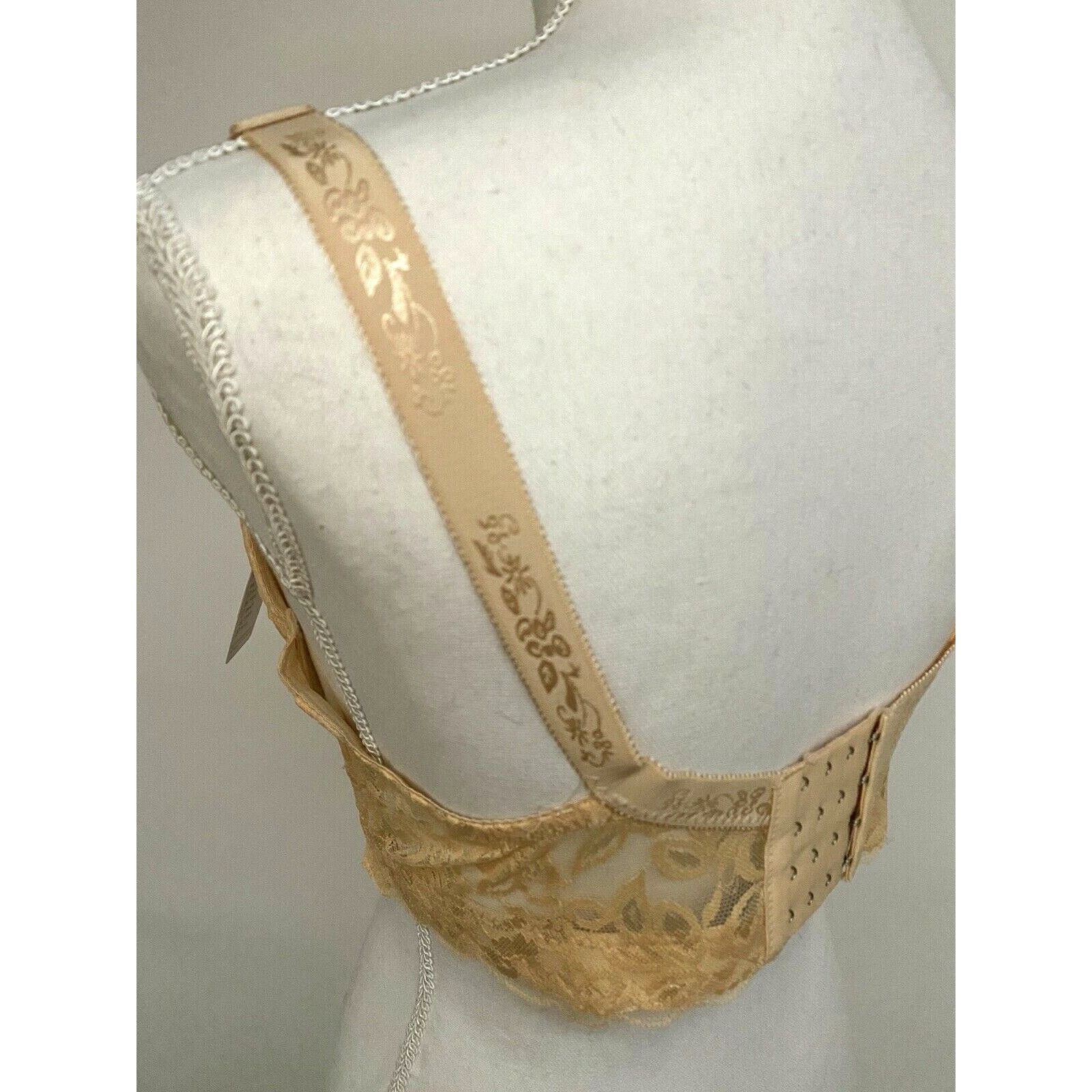 Other Womens Floral Lace Underwire Padded Peach Bra 38C New Size ONE SIZE - 6 Thumbnail