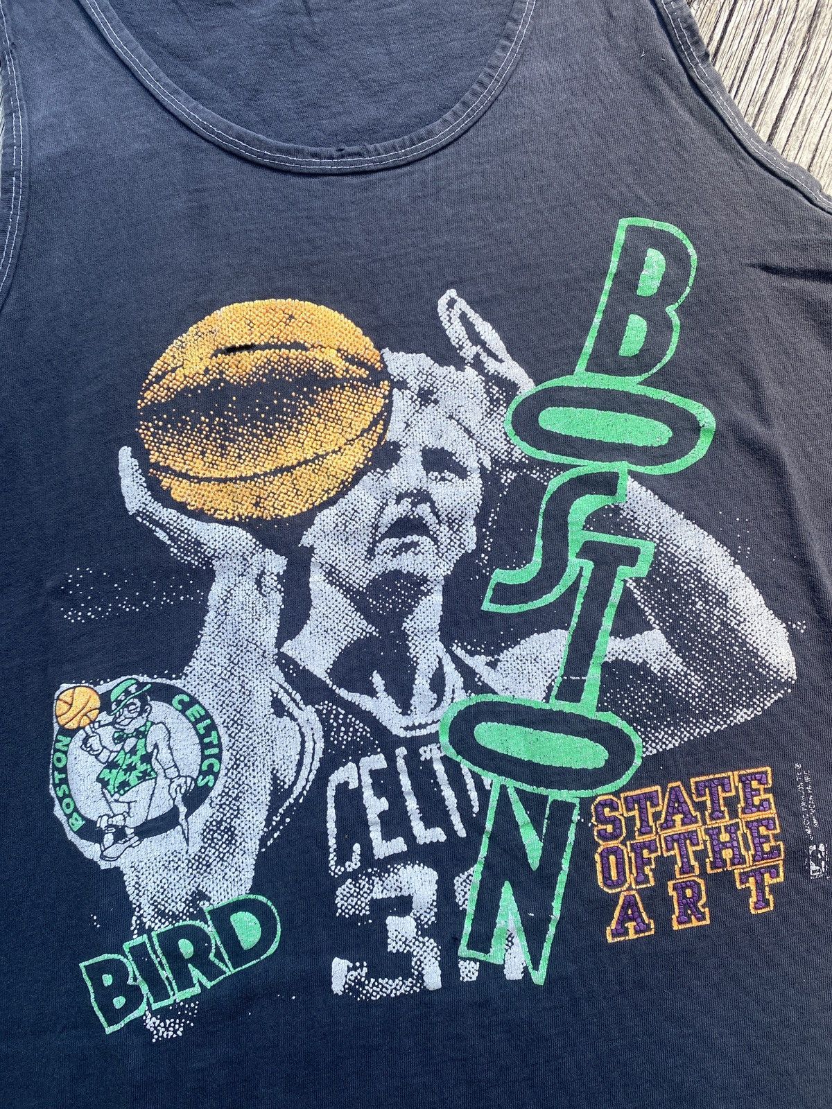 90s Larry Bird Boston Celtics tank top sz L