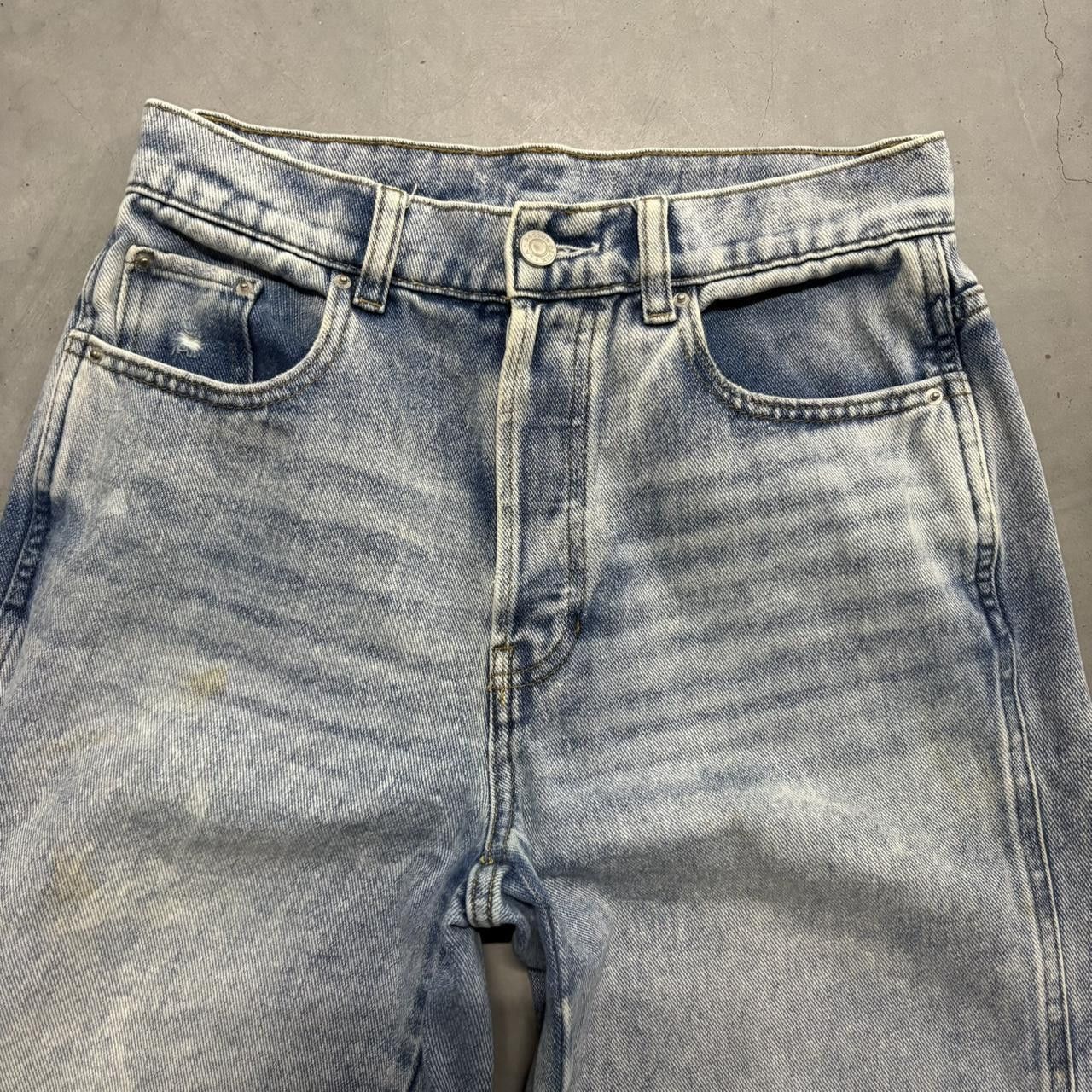 Vintage Crazy Vintage Y2K/2000s Baggy Wideleg Skater Light Blue Wash Denim Jeans! Size US 26 / EU 42 - 2 Thumbnail