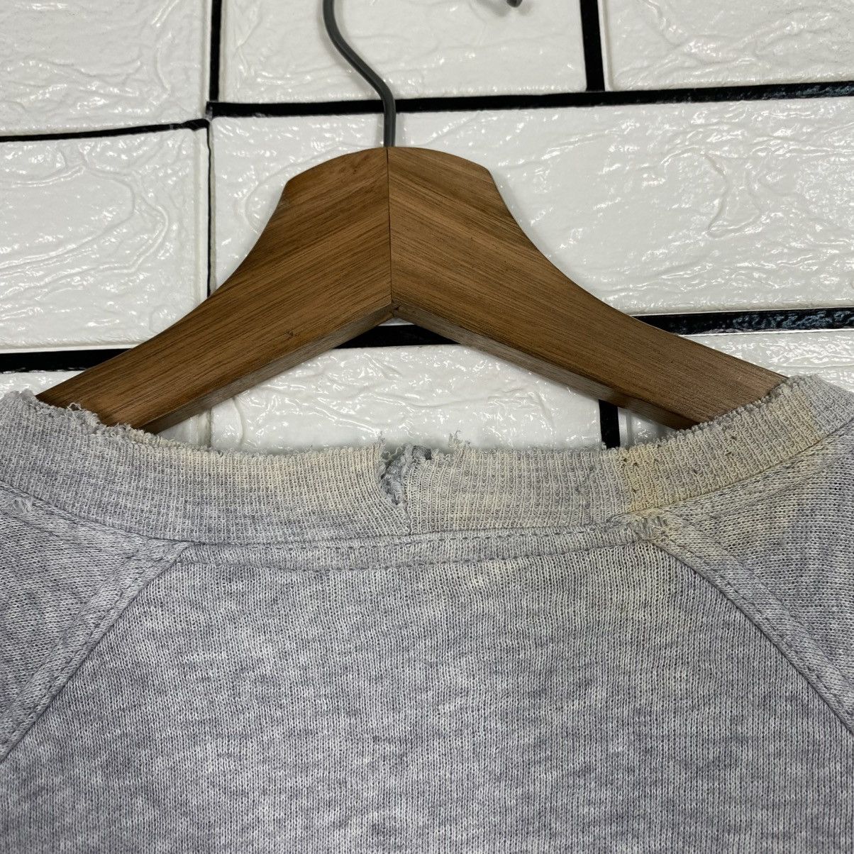 Vintage 📌Distressed Design Sweatshirt Trussardi Big Logo Size US M / EU 48-50 / 2 - 14 Thumbnail