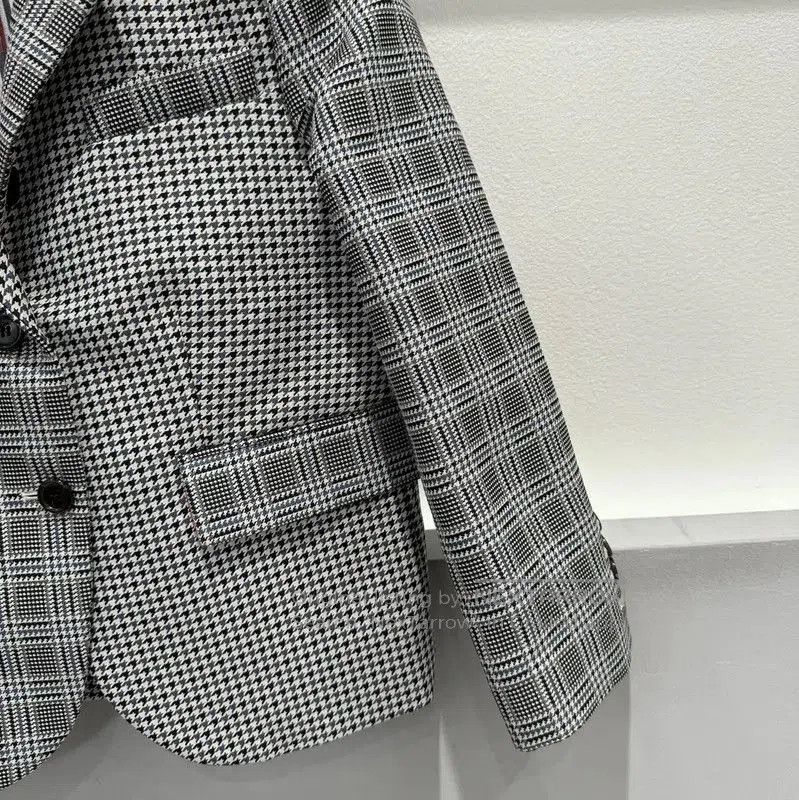 Thom Browne Thom Browne Checked Long Sleeve Outerwear Jacket . Size US M / EU 48-50 / 2 - 4 Thumbnail