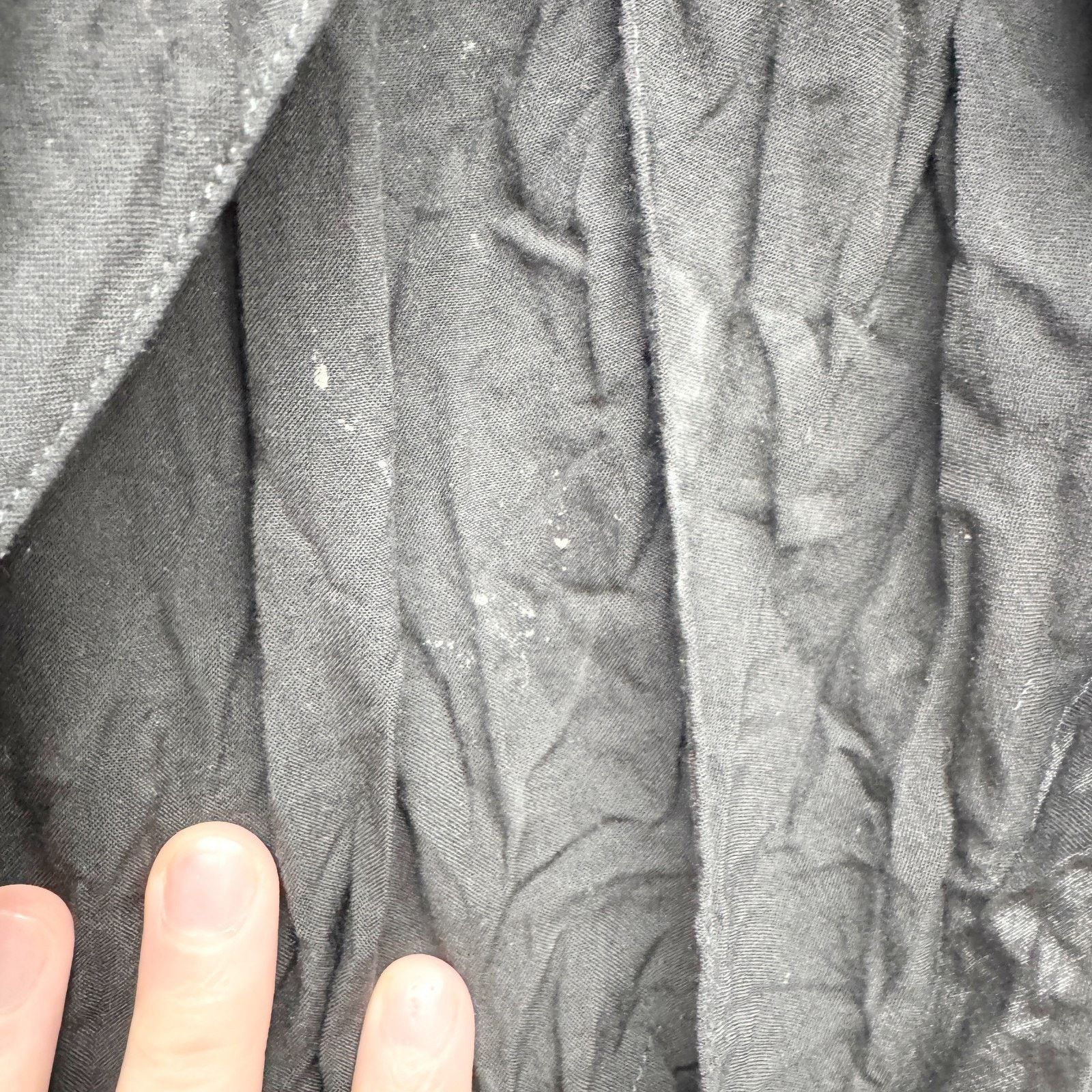 Other Oak Skirt Women Sz 2 Black Crepe Side Tie Mini Elastic Waist Size 26" / US 2 / IT 38 - 2 Thumbnail