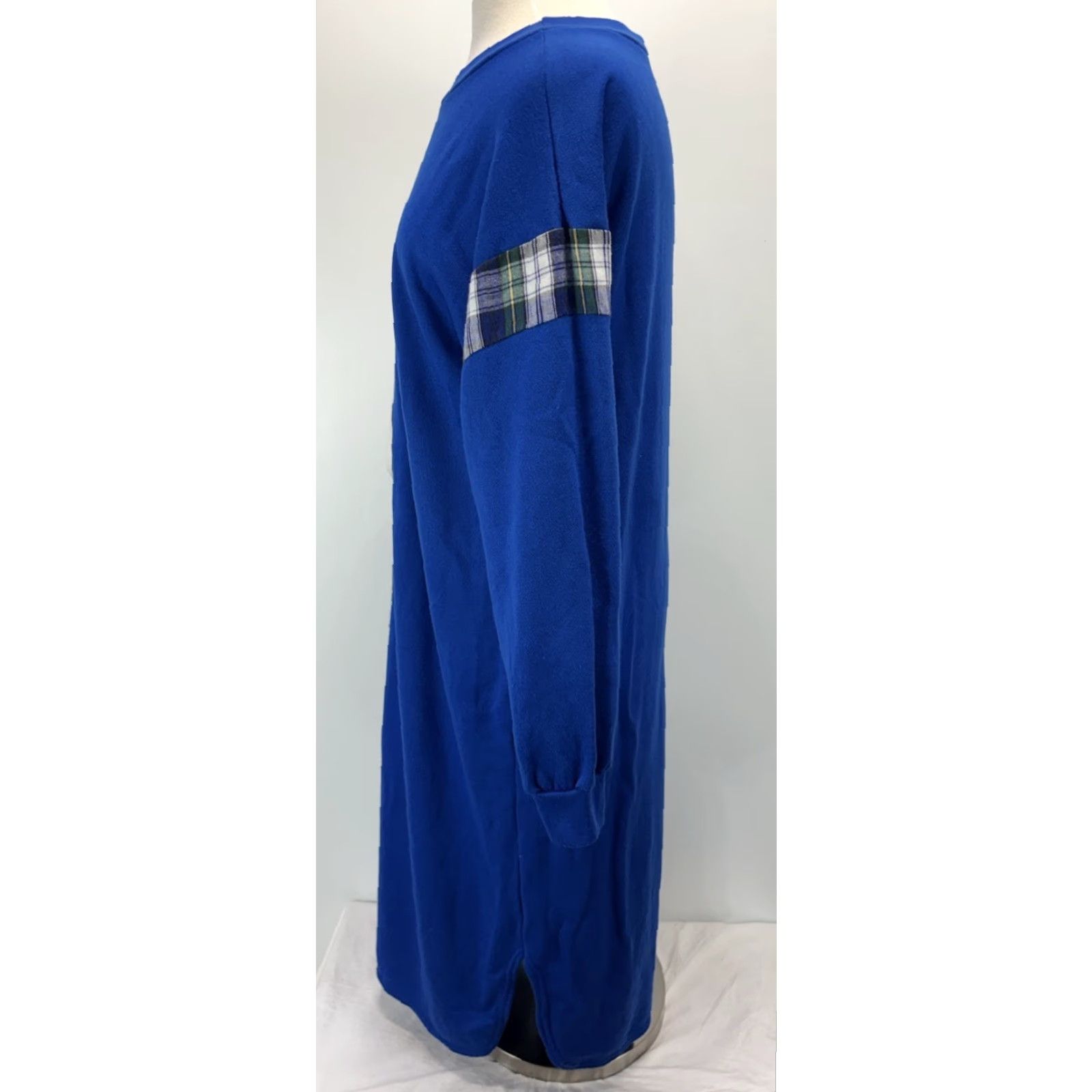 Vintage VINTAGE Leisure Life Sleep Shirt Nightgown Womens Medium Blue Dog Pocket Crewneck Long Sleeve Pullover Acrylic USA Size M / US 6-8 / IT 42-44 - 2 Thumbnail