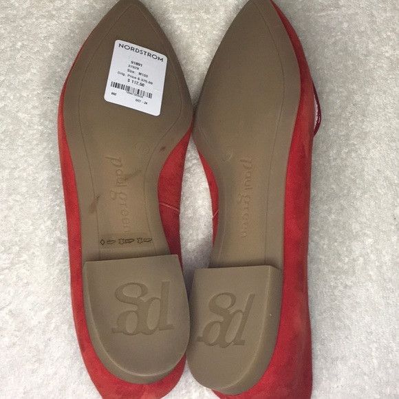 Other Paul Green Teddy Pointed Toe Flats in Red (US 7.5) Size US 7.5 / IT 37.5 - 7 Thumbnail