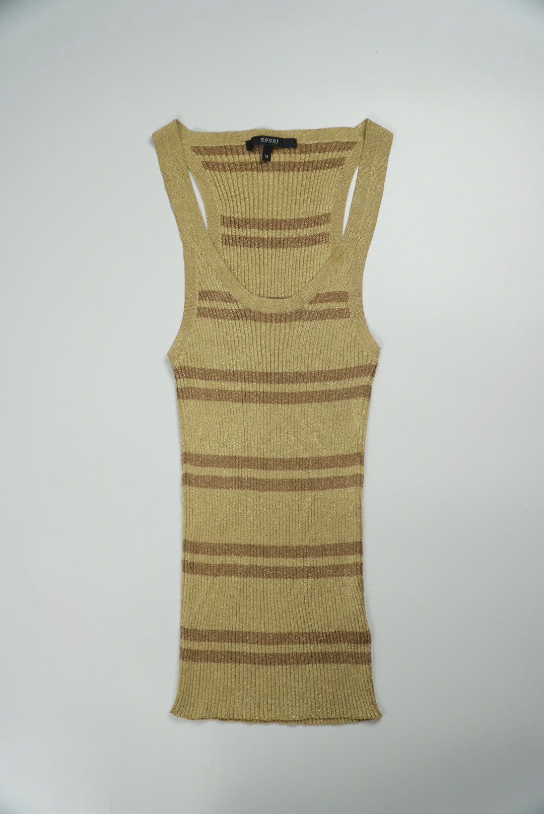 Gucci Gold Metallic Tank Top