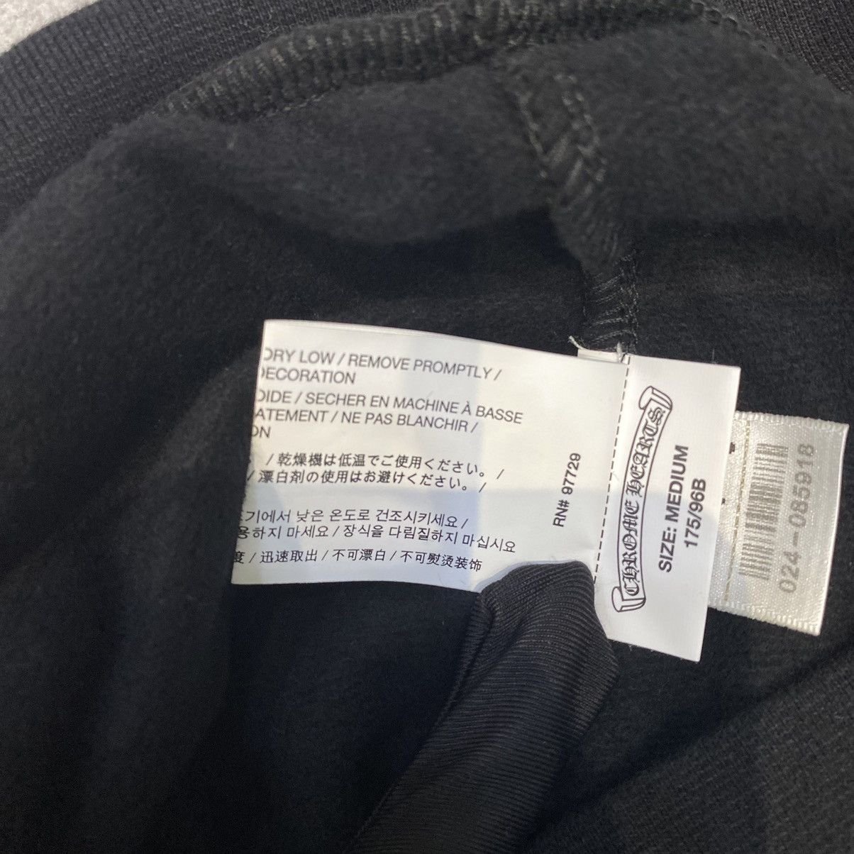 Chrome Hearts CHROME HEARTS Rolling Stones Zip Up Hoodie BLACK Size US M / EU 48-50 / 2 - 12 Thumbnail