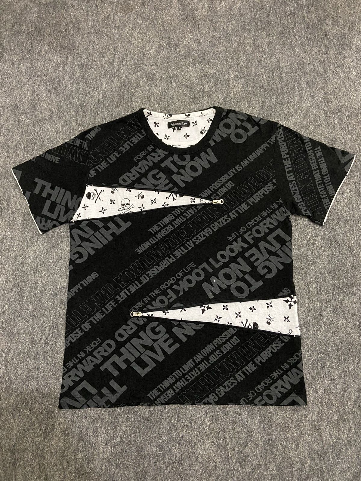 If Six Was Nine × Japanese Brand Beaumont carr punk t-shirt with zipper Size US L / EU 52-54 / 3 - 1 Thumbnail