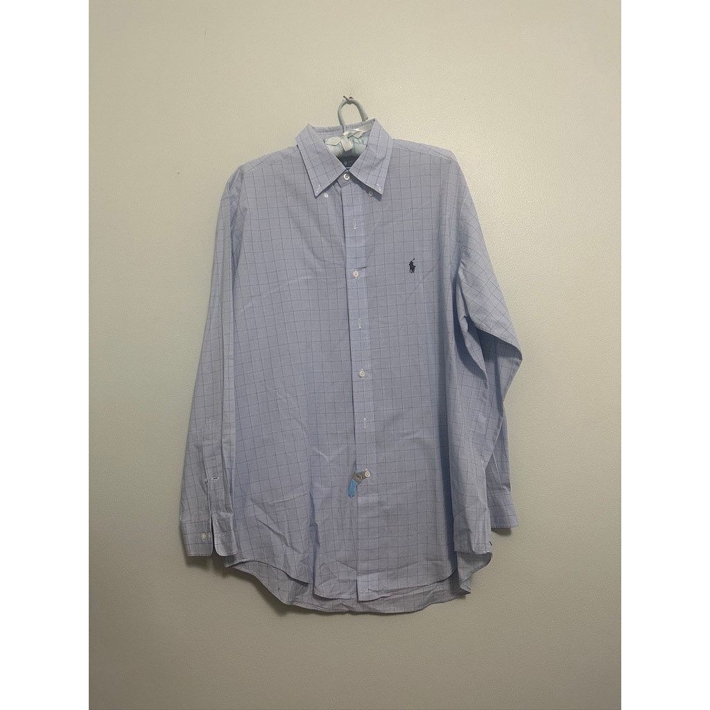 Ralph Lauren Ralph Lauren blue plaid Yarmouth button down size 15.5 Size US M / EU 48-50 / 2 - 2 Thumbnail