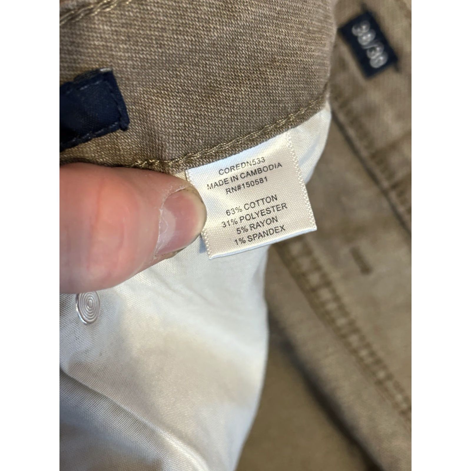 Flag & Anthem Flag And Anthem Mens Jeans Straight Khaki 38x30 Size US 38 / EU 54 - 6 Thumbnail