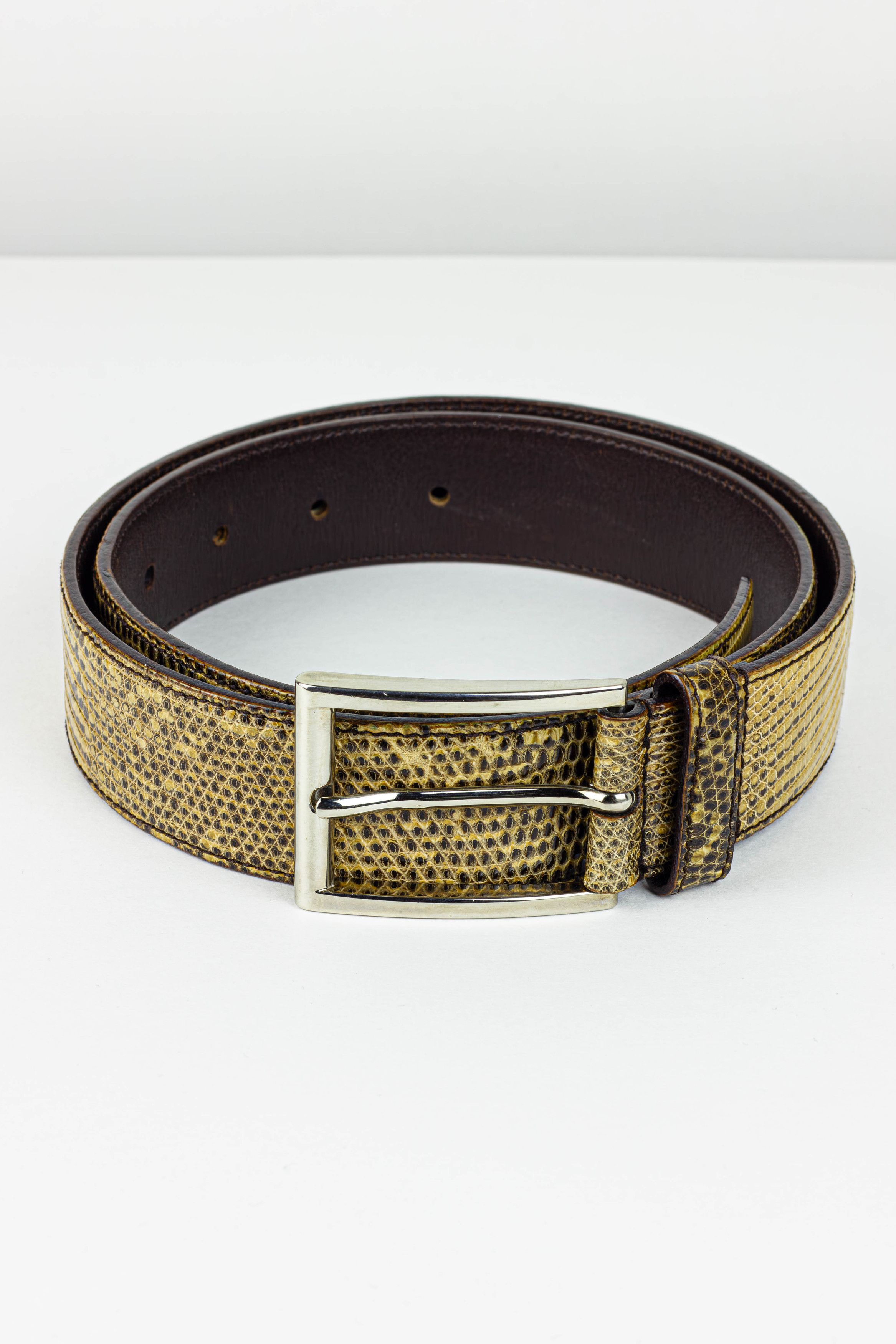 Prada PRADA LIZARD BELT Size 32 - 2 Thumbnail