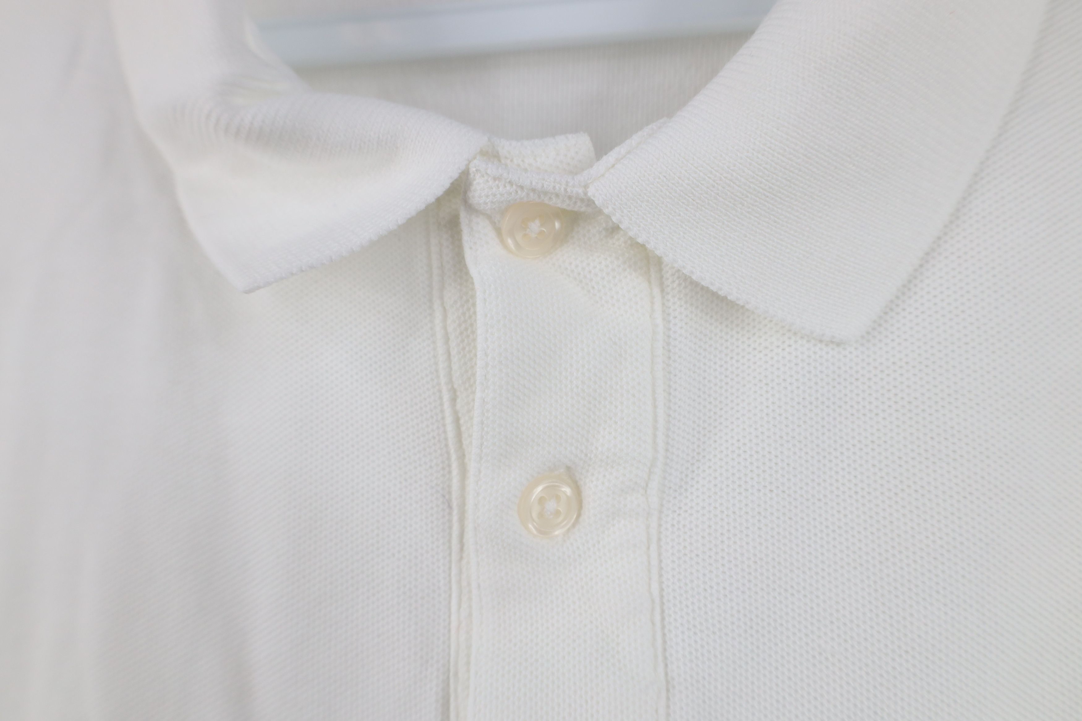 Lands' End Vintage 90s Lands End Knit Collared Golf Polo Shirt White Size US M / EU 48-50 / 2 - 6 Thumbnail