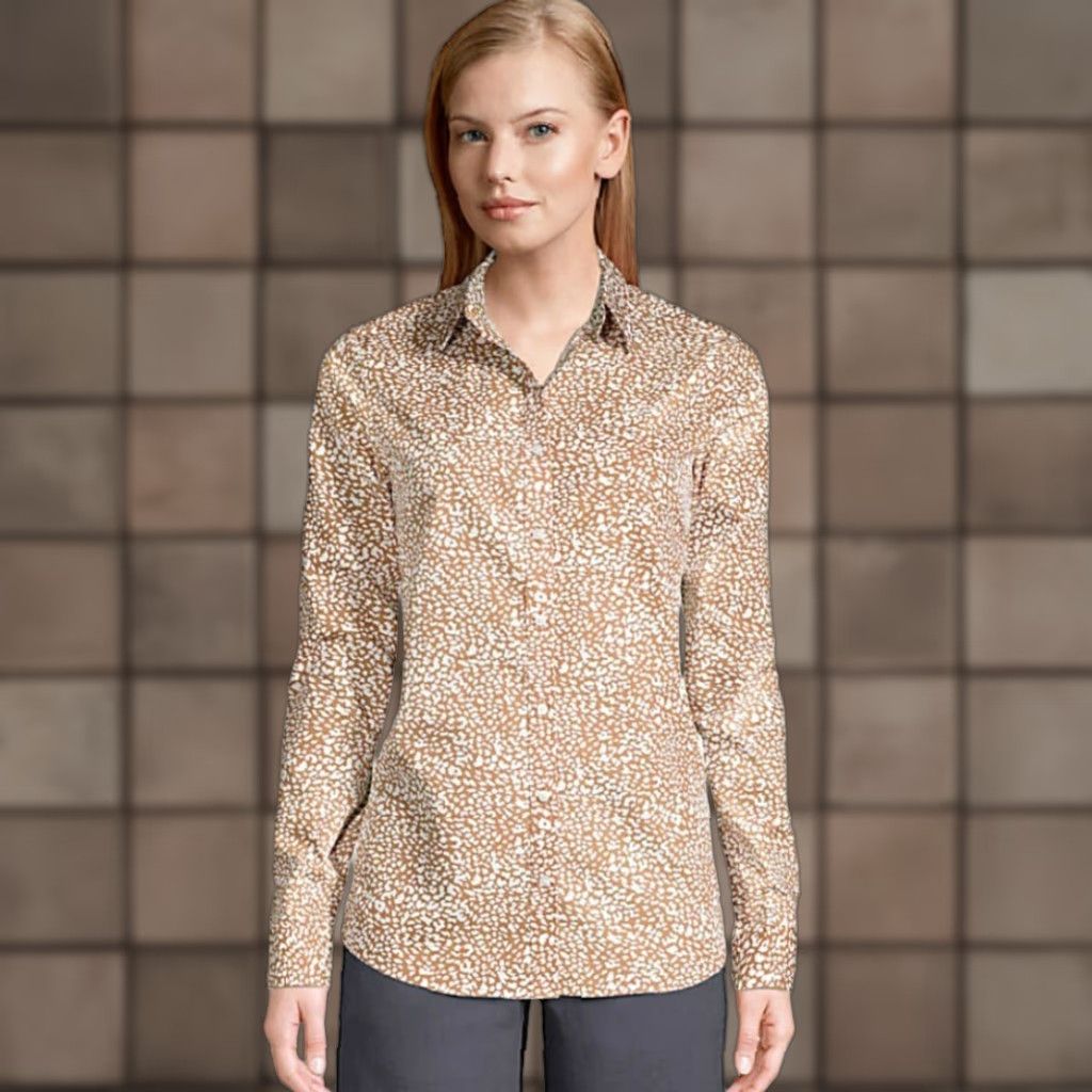 Lands' End Lands' End Petite No Iron Supima Cotton Long Sleeve Shirt-Size 12P Size XL / US 12-14 / IT 48-50 - 1 Thumbnail