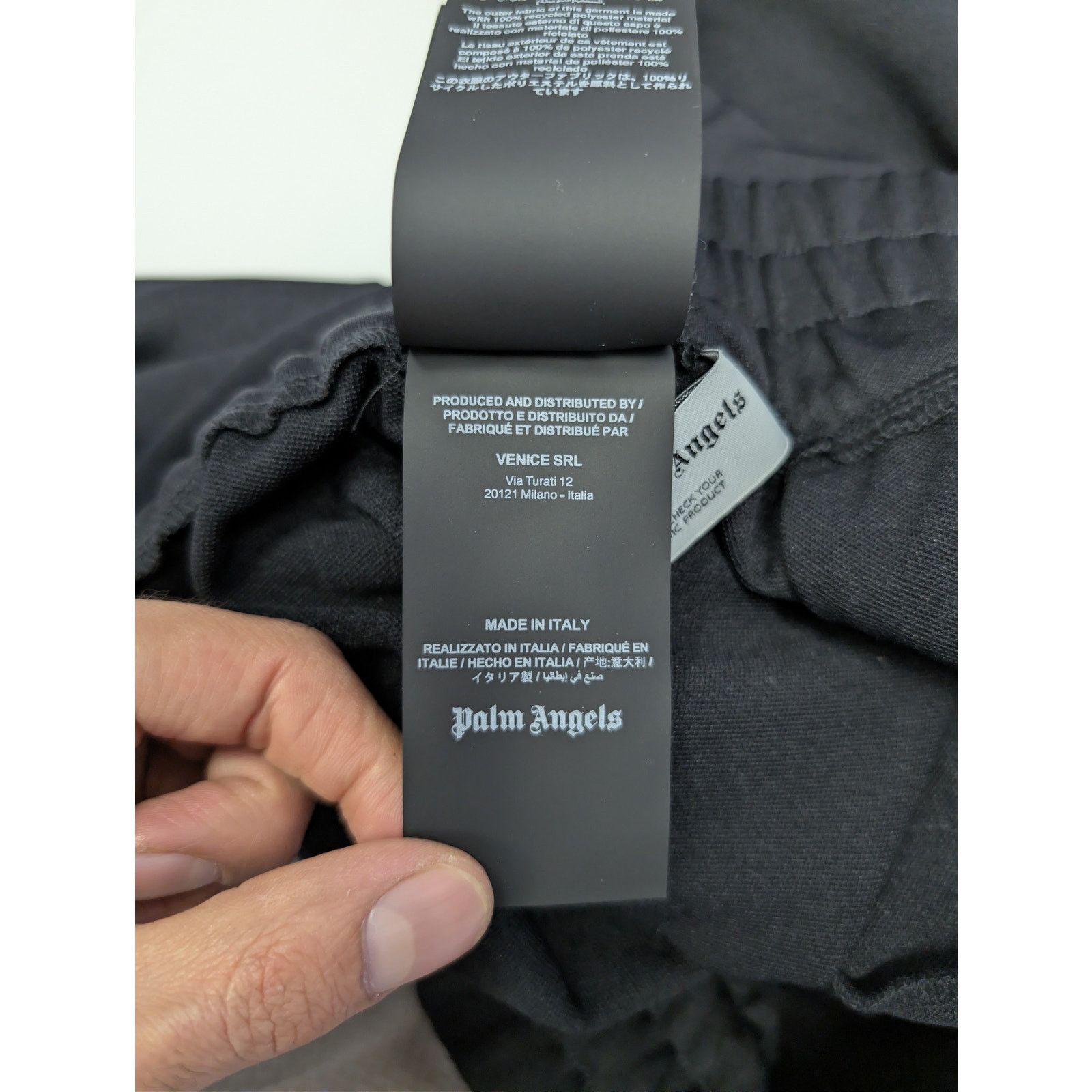 Palm Angels o1rshd1 Q:2 / Classic Logo Track Pants in Black / Off-White Size US 38 / EU 54 - 20 Thumbnail