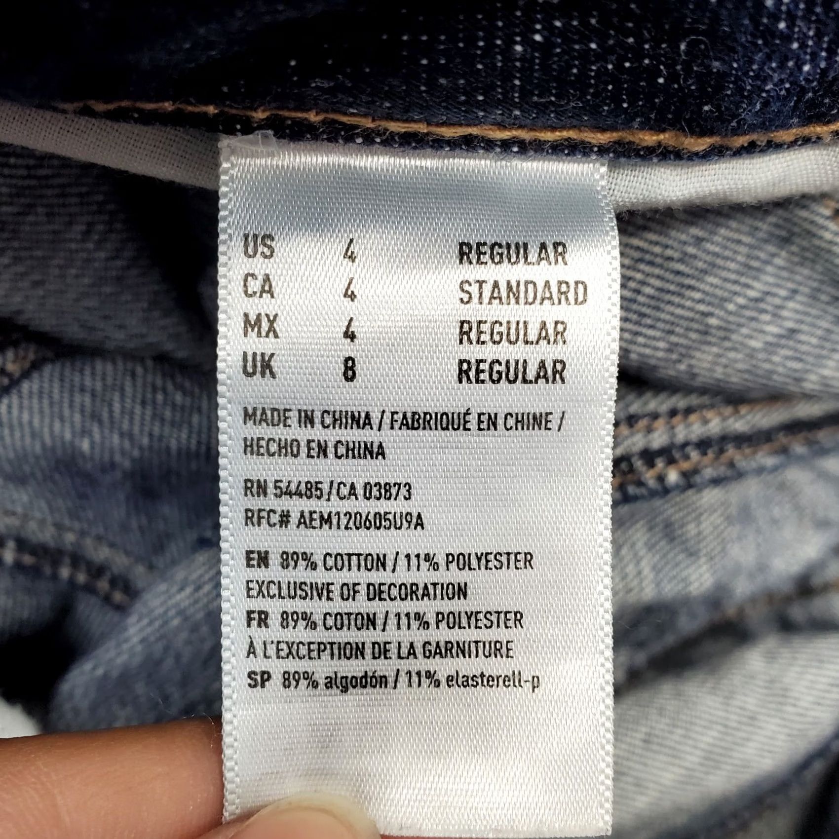 American Eagle Outfitters American Eagle Outfitters Womens 4 Jeans Blue Denim Distressed Button Fly Tomgirl Skinny AEO 4R Size 27" / US 4 / IT 40 - 7 Thumbnail