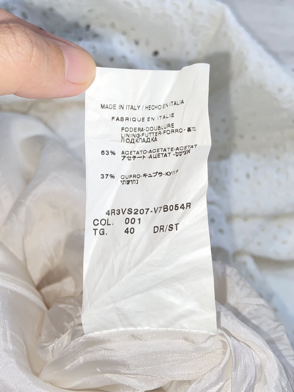 Valentino VALENTINO White Dress Size XS / US 0-2 / IT 36-38 - 8 Thumbnail