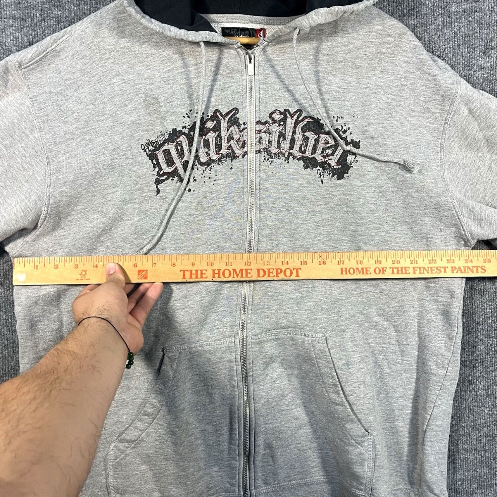 Quiksilver VINTAGE Quiksilver Hoodie Mens XL Gray Full Zip Surf Skate Spellout Y2K Grunge RARE Size US XL / EU 56 / 4 - 5 Thumbnail