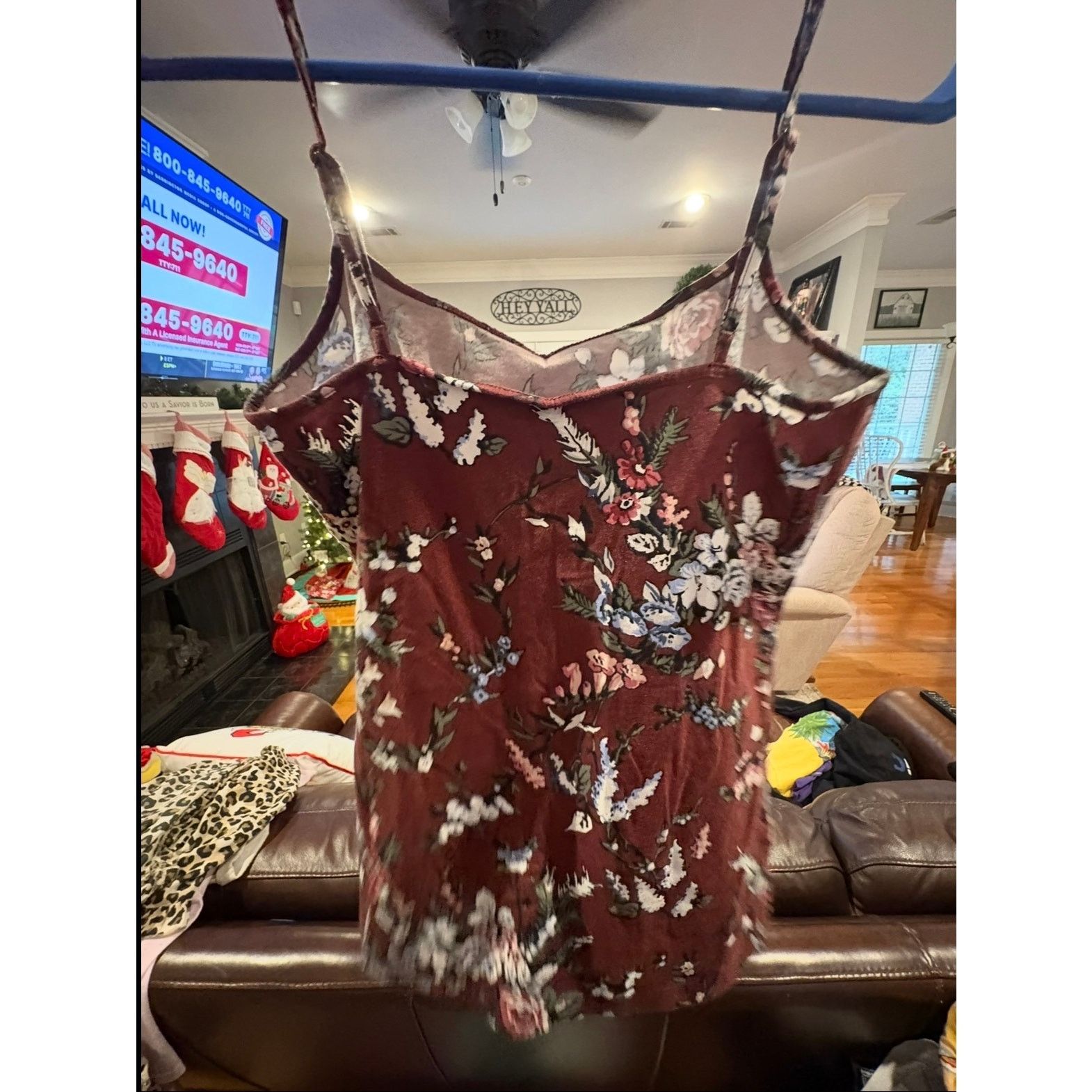 Loft LOFT Outlet Women’s Small S Burgundy Floral Tank Top Size S / US 4 / IT 40 - 3 Thumbnail