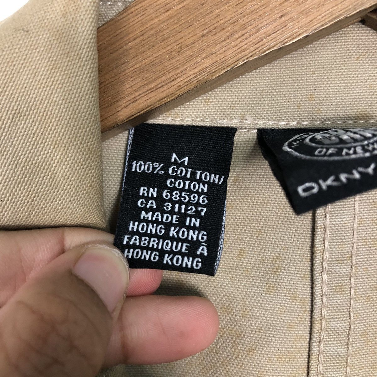 Japanese Brand DKNY Jeans Khaki Field Jacket – 90s Workwear Style Size US M / EU 48-50 / 2 - 20 Thumbnail