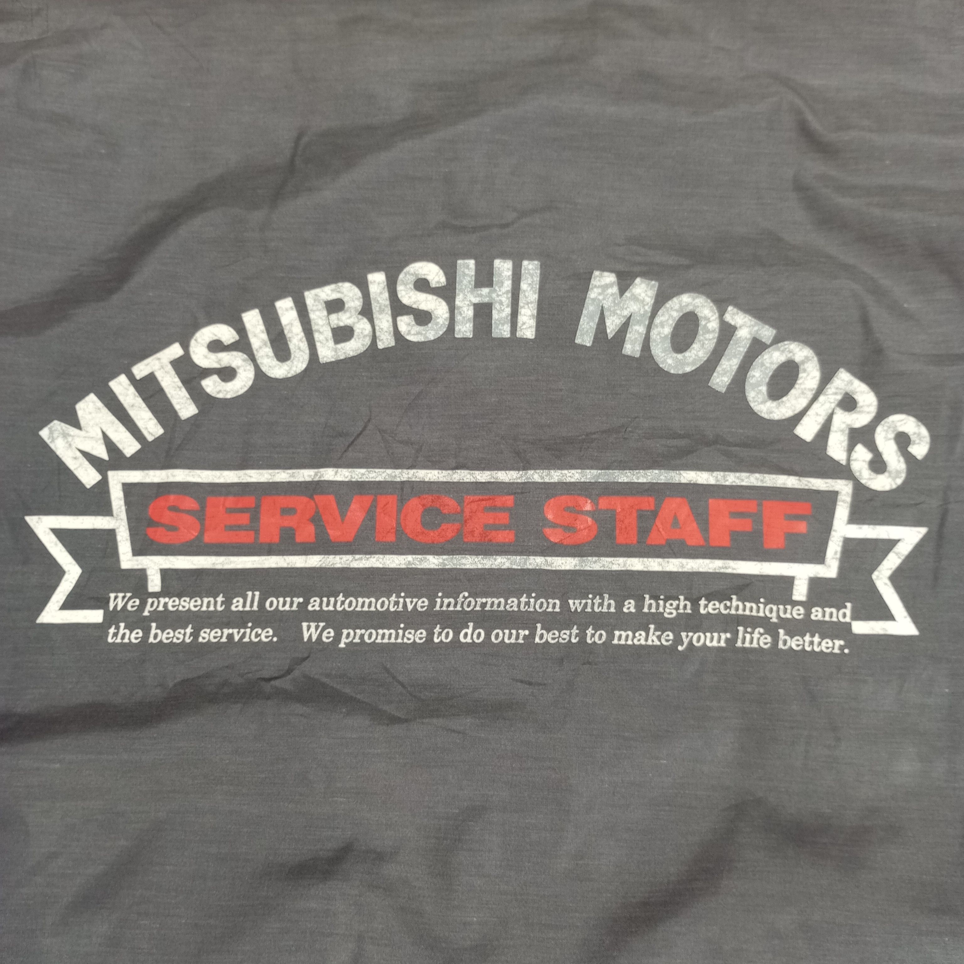 Japanese Brand Mitsubishi Motors Japanese Motorsports Brand Workwear Jacket Size US XL / EU 56 / 4 - 2 Thumbnail