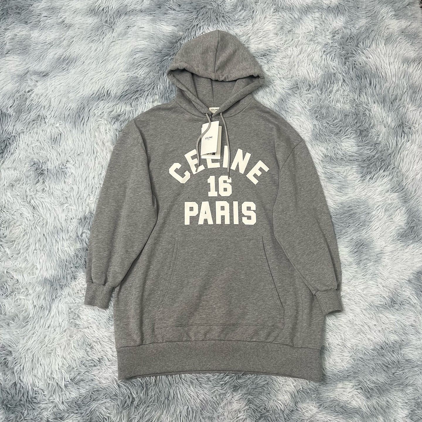 Celine Celine Paris 16 Logo Hoodie Size XS Size XS / US 0-2 / IT 36-38 - 1 Thumbnail