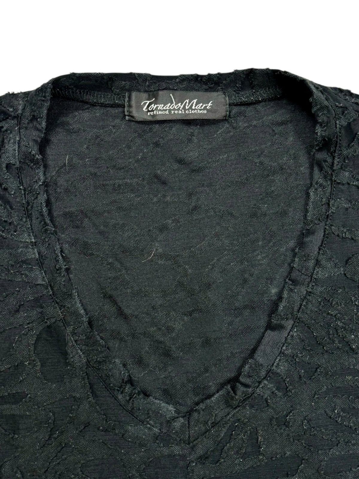 Tornado Mart 2000s Tornado Mart - Vkei Style Slashed V-Neck Tee Size US M / EU 48-50 / 2 - 5 Thumbnail